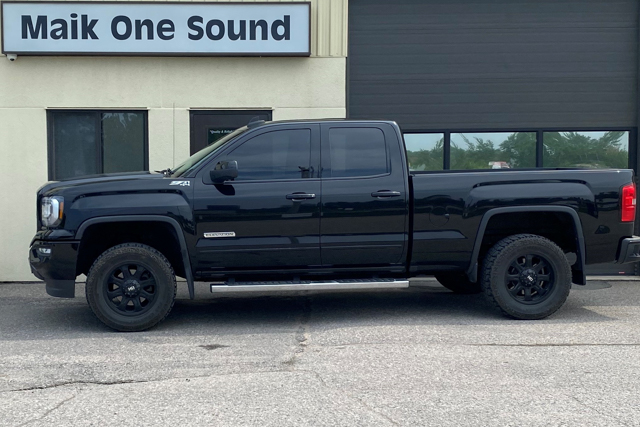 2024 GMC Sierra with professional window tint in North Bay